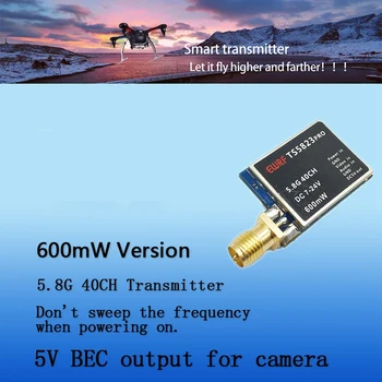 5.8G FPV Transmitter UVC Video Downlink OTG VR 40CH 600MW Transmitter CMOS Camera Fpv RC Drone Spare Parts
5.8G FPV Transmitter UVC Video Downlink OTG VR 40CH 600MW Transmitter CMOS Camera Fpv RC Drone Spare Parts