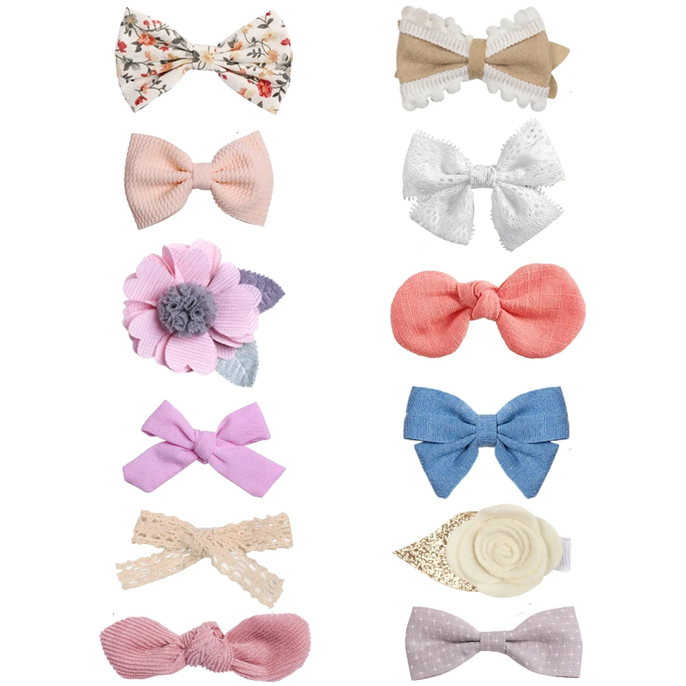 12Pcs Children Hair Bows Set Cute Floral Lace Bow Knot Hair Clips Pins For Baby Girls Accessories Non Slip Princess Headdress
12Pcs Children Hair Bows Set Cute Floral Lace Bow Knot Hair Clips Pins For Baby Girls Accessories Non Slip Princess Headdress