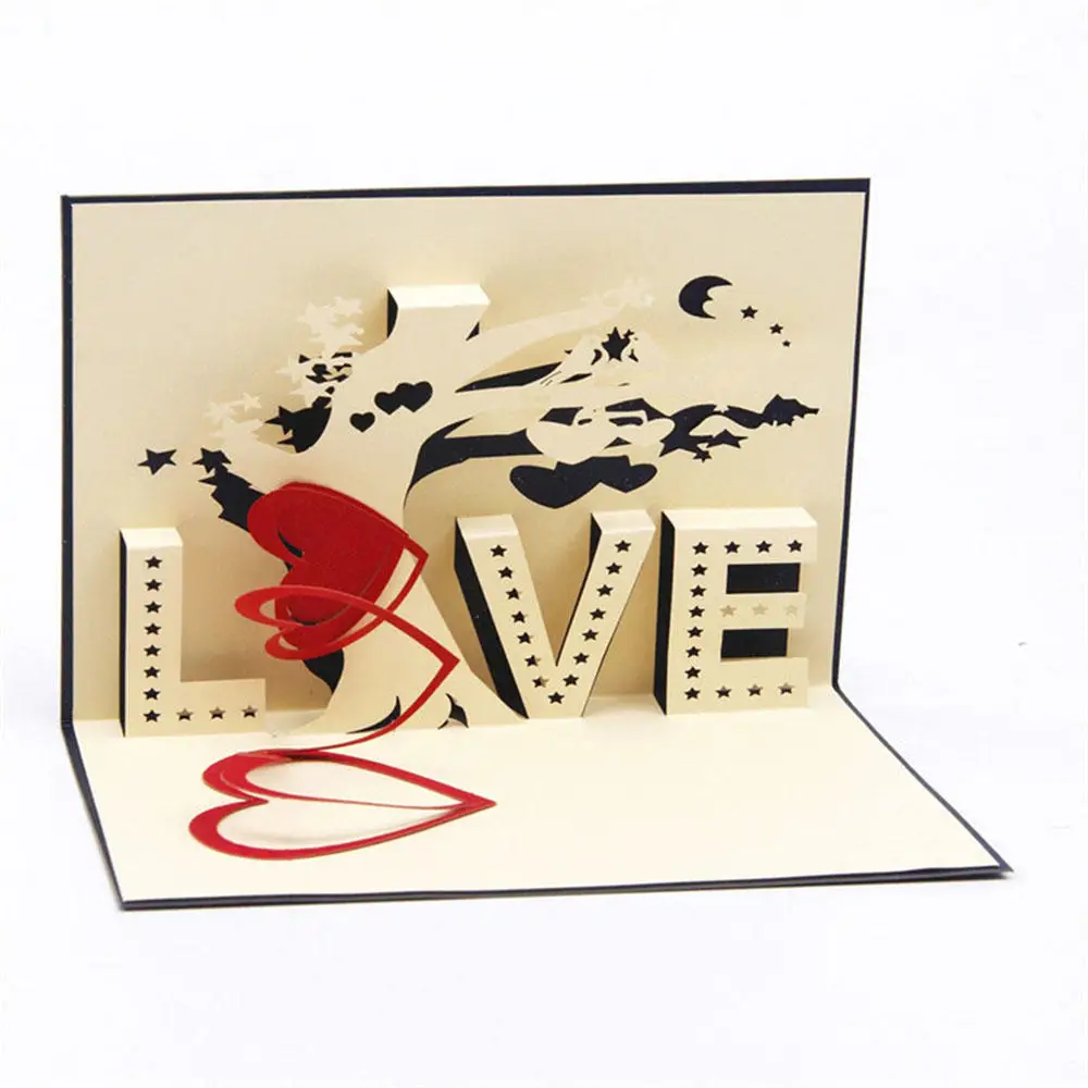 Greeting card three-dimensional type DIY blessing handmade creative paper-cut folding festivals
Greeting card three-dimensional type DIY blessing handmade creative paper-cut folding festivals