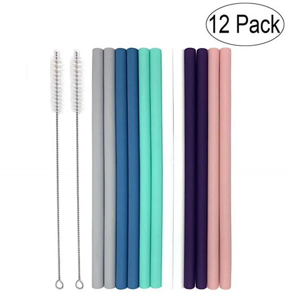 12pcs/set Food grade foldable straw silicone drinking straw reusable straws Bar Accessories
12pcs/set Food grade foldable straw silicone drinking straw reusable straws Bar Accessories