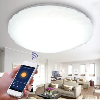 48W Smart WiFi Ceiling Lamp 85V-265V Voice Control Remote Dimmable LED Ceiling Light Memory Function Surface Mount Ceiling Light
48W Smart WiFi Ceiling Lamp 85V-265V Voice Control Remote Dimmable LED Ceiling Light Memory Function Surface Mount Ceiling Light
