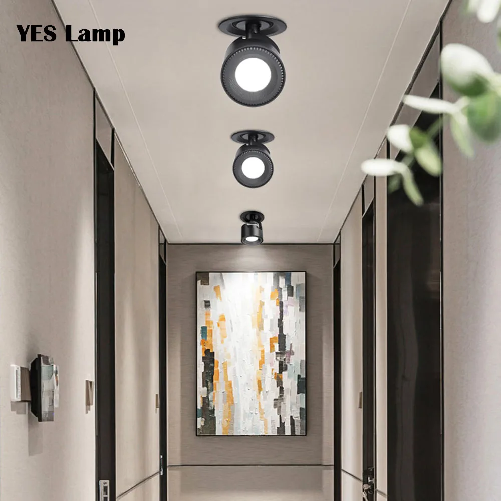 Foldable Recessed LED Ceiling Downlight 12W 20W 30W Black/White Housing 360 Degree Rotatable Background wall light Spot Light
Foldable Recessed LED Ceiling Downlight 12W 20W 30W Black/White Housing 360 Degree Rotatable Background wall light Spot Light