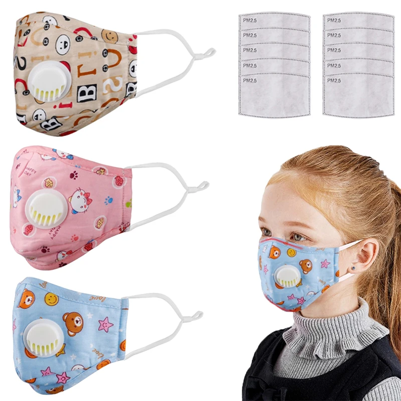 New Children's Mask with Breathing Valve Anti-PM2.5 Haze Breathable Mask Anti-dust Filter Mask Respirator + 10 mask gasket
New Children's Mask with Breathing Valve Anti-PM2.5 Haze Breathable Mask Anti-dust Filter Mask Respirator + 10 mask gasket