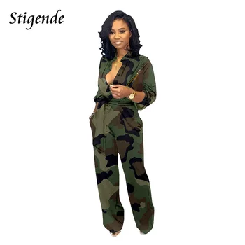 Stigende Casual Camouflage Wide Leg Jumpsuit Women Elegant Long Sleeve Army Green Jumpsuit Fashion Fall Bodycon Button Jumpsuit
Stigende Casual Camouflage Wide Leg Jumpsuit Women Elegant Long Sleeve Army Green Jumpsuit Fashion Fall Bodycon Button Jumpsuit