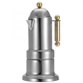 Stainless Steel Moka Pot Stovetop Espresso Coffee Maker with Safety Valve 4 Cups Prensa Francesa Cafe
Stainless Steel Moka Pot Stovetop Espresso Coffee Maker with Safety Valve 4 Cups Prensa Francesa Cafe