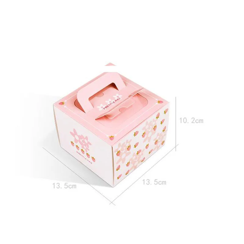 4 inch cake box with handle 5 style paper cheese cake box for