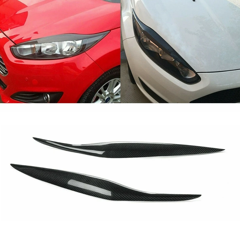 Carbon Fiber Headlight Eyebrows Cover Trim for Ford Fiesta Facelift MK7.5 12-17 MK8 13-16
Carbon Fiber Headlight Eyebrows Cover Trim for Ford Fiesta Facelift MK7.5 12-17 MK8 13-16