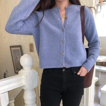 Cashmere Women Sweaters Single-Breasted Wool Knitted Autumn Winter 2019 Cardigan Long Sleeve Loose Outwear Cropped Soft V963
Cashmere Women Sweaters Single-Breasted Wool Knitted Autumn Winter 2019 Cardigan Long Sleeve Loose Outwear Cropped Soft V963