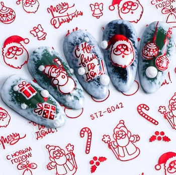 Red Gold Christmas Snowflake Sticker on Nails 3D Adhesive Manicure Tip Santa Elk Slider Nail Decals / 500pcs
Red Gold Christmas Snowflake Sticker on Nails 3D Adhesive Manicure Tip Santa Elk Slider Nail Decals / 500pcs