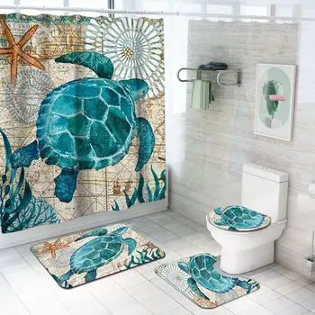 3 Types 4Pcs Set Bathroom Non-Slip Pedestal Rug Lid Toilet Cover Bath Mat Waterproof Shower Curtain Home Decor
3 Types 4Pcs Set Bathroom Non-Slip Pedestal Rug Lid Toilet Cover Bath Mat Waterproof Shower Curtain Home Decor