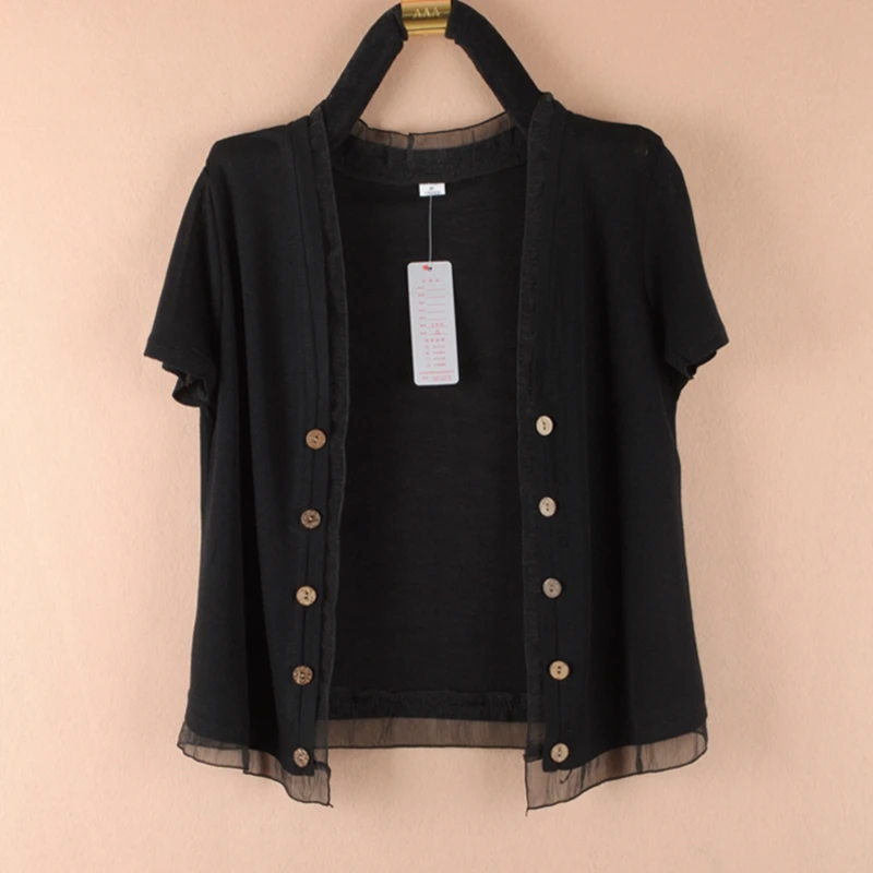 2020 women's summer new knitted cardigan large size 5XL loose wild short-sleeved shawl temperament sun protection female jacket
2020 women's summer new knitted cardigan large size 5XL loose wild short-sleeved shawl temperament sun protection female jacket