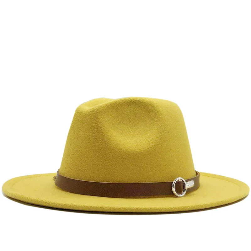 Wide Women Men Brim Wool Felt Jazz Fedora Hats Panama Style Cowboy Trilby Party formal Dress Hat Large Size Yellow white 58-60CM 
Wide Women Men Brim Wool Felt Jazz Fedora Hats Panama Style Cowboy Trilby Party formal Dress Hat Large Size Yellow white 58-60CM