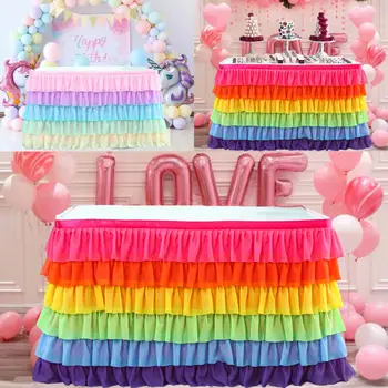 2020 Newest Multi-Color Table Cloth Cover Rectangle Table Skirt Tableware Birthday Decor Home Party Wedding Elegant Table Skirt
2020 Newest Multi-Color Table Cloth Cover Rectangle Table Skirt Tableware Birthday Decor Home Party Wedding Elegant Table Skirt