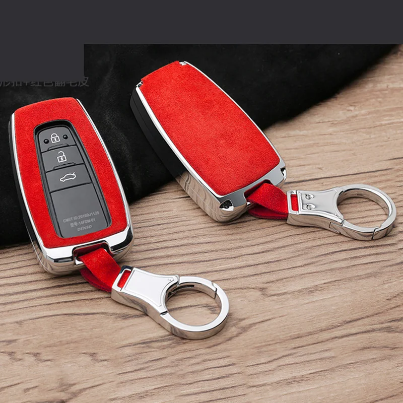 Red Suede Zinc Alloy Key Case For Car With Keychain For Toyota 86 / GT86 2017-2019 Car Key Case Cover Protector Car Accessories
Red Suede Zinc Alloy Key Case For Car With Keychain For Toyota 86 / GT86 2017-2019 Car Key Case Cover Protector Car Accessories