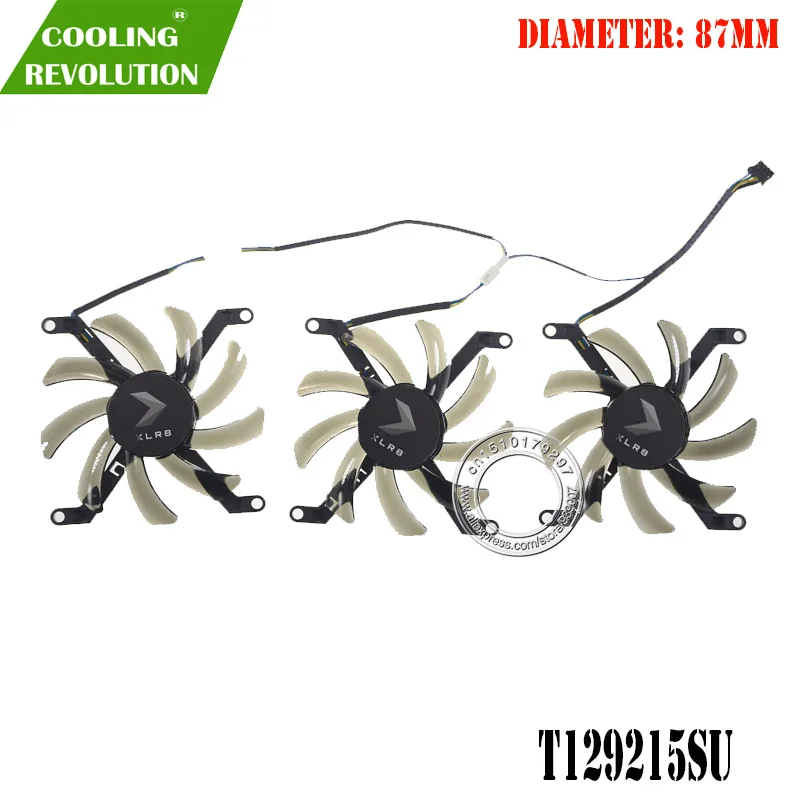 Graphics card fan T129215SU DC12V 0.50AMP 4Pin for PNY GeForce RTX 2080 Ti 8GB XLR8 Gaming Overclocked Edition
Graphics card fan T129215SU DC12V 0.50AMP 4Pin for PNY GeForce RTX 2080 Ti 8GB XLR8 Gaming Overclocked Edition