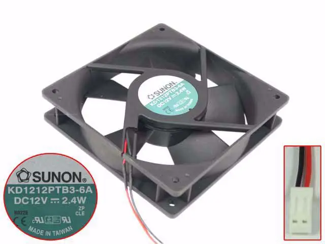 SUNON KD1212PTB3-6A DC 12V 2 4 W 120x120x25mm 2-проводной Вентилятор охлаждения сервера | Компьютеры и