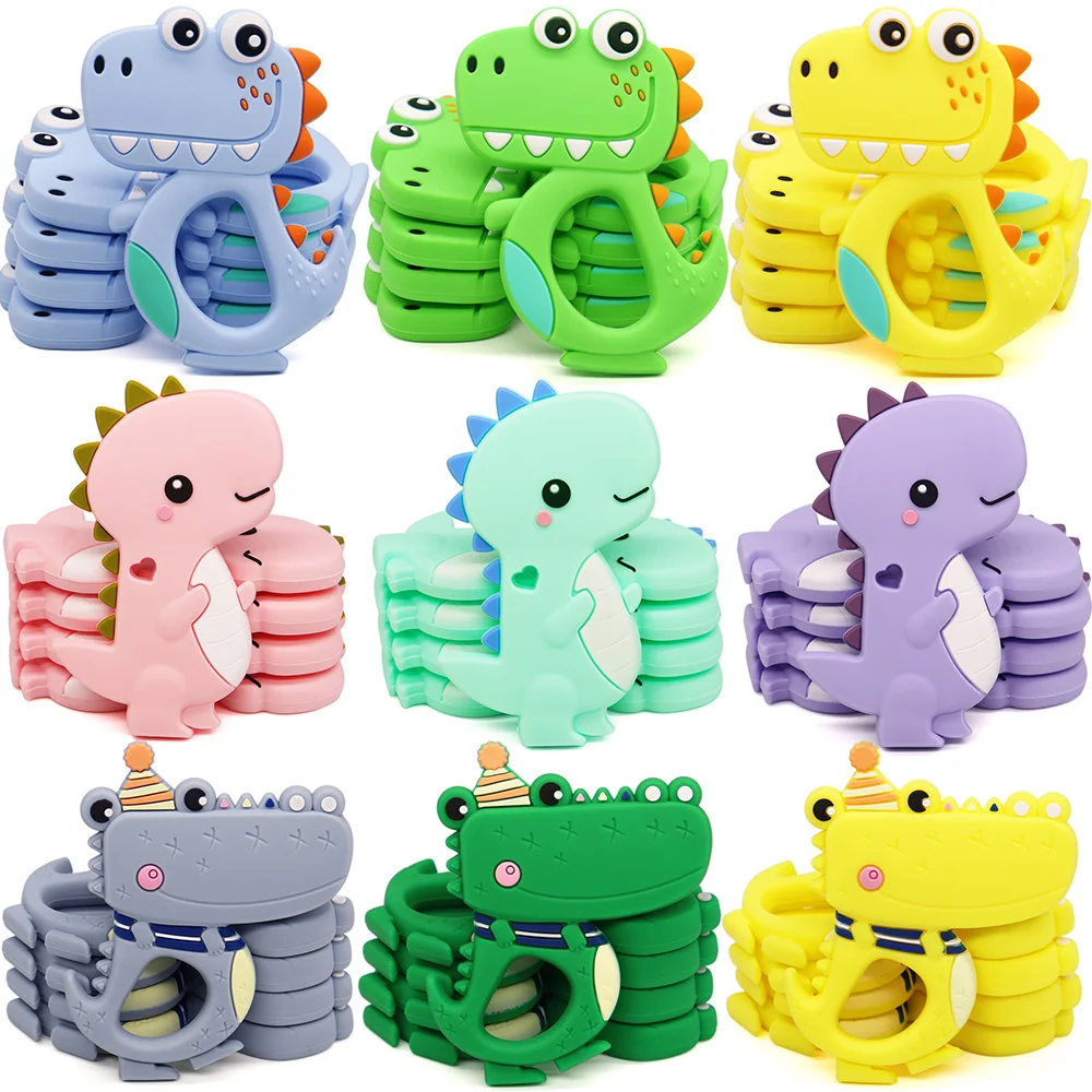 Crocodile Silicone Teether Animal Shape Colorful Dinosaur Food Grade Teething Pandent Necklace Pacifier Chain BPA Free Baby Toy
Crocodile Silicone Teether Animal Shape Colorful Dinosaur Food Grade Teething Pandent Necklace Pacifier Chain BPA Free Baby Toy