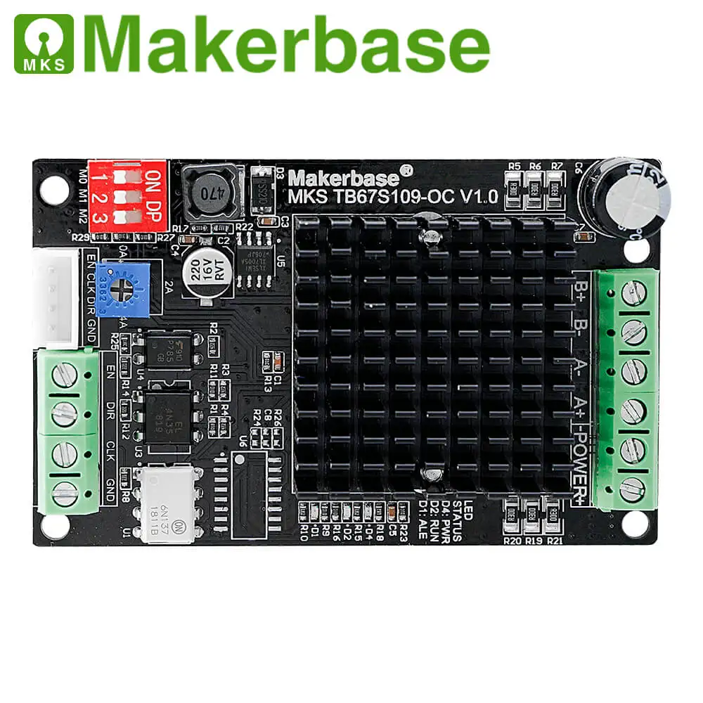 3D Printer Parts MKS TB67S109 Stepper Motor Driver Silent External Driver High current Support 1 to 32 miscrosteps
3D Printer Parts MKS TB67S109 Stepper Motor Driver Silent External Driver High current Support 1 to 32 miscrosteps