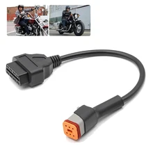 Motorbike 6 Pin To OBD2 Adapter OBD2 Diagnostic Scanner Adapter Cable Motorcycle Locomotive For Davidson Motorcycle Accessories
Motorbike 6 Pin To OBD2 Adapter OBD2 Diagnostic Scanner Adapter Cable Motorcycle Locomotive For Davidson Motorcycle Accessories