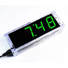 diy clock kit digital tube Time temperatiure date display English voice time night light diy electronic kit soldering subject
diy clock kit digital tube Time temperatiure date display English voice time night light diy electronic kit soldering subject