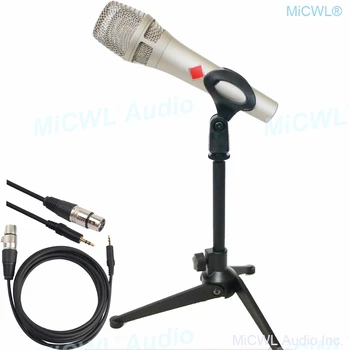 KMS105 Professional Condenser Microphone 48V Phantom Power Metal Handheld with XLR To 3.5mm Cable Support Karaoke Sing Chat Mic
KMS105 Professional Condenser Microphone 48V Phantom Power Metal Handheld with XLR To 3.5mm Cable Support Karaoke Sing Chat Mic