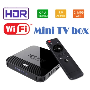 H96 Mini H8 Android 9,0 TV Box 2GB 16GB Rockchip RK3328A 2,4G/5G 1080p 4K BT Wifi Media tienda de Google Netflix H96 Mini Set to