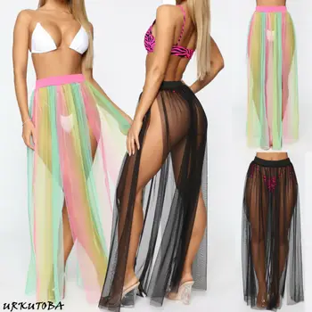 Sexy Mesh Sheer Skirts Womens Ladies Split High Waist Slit Maxi Long Skirt Ladies Transparent Skirts 2020 New Arriving Wholesale
Sexy Mesh Sheer Skirts Womens Ladies Split High Waist Slit Maxi Long Skirt Ladies Transparent Skirts 2020 New Arriving Wholesale