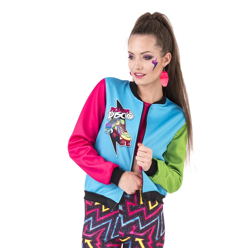 New Spring Women Bomber Jacket Roller Disco Printing Stitching Casaco Feminino Fashion Sexy Basic Jacket for Woman#3
New Spring Women Bomber Jacket Roller Disco Printing Stitching Casaco Feminino Fashion Sexy Basic Jacket for Woman#3