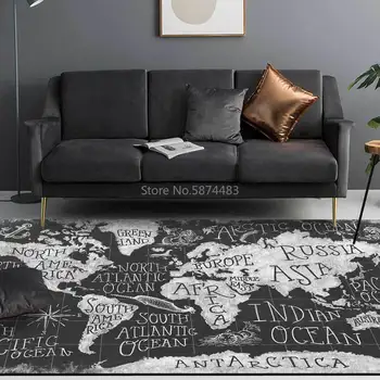 Fashion Modern Black Gray Abstract English World Living Room Bedroom Bedside Carpet Floor Mat Customization
Fashion Modern Black Gray Abstract English World Living Room Bedroom Bedside Carpet Floor Mat Customization