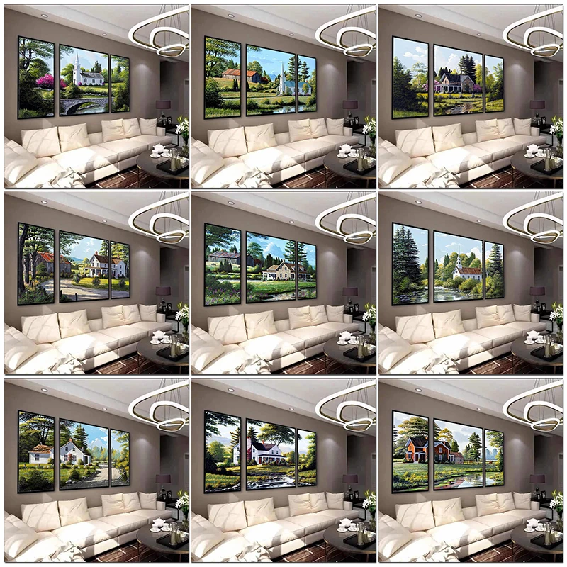 CHENISTORY 3PC Oil Painting By Numbers Tree Landscape Acrylic Drawing Canvas Picture By Numbers House Scenery For Adult Diy Home
CHENISTORY 3PC Oil Painting By Numbers Tree Landscape Acrylic Drawing Canvas Picture By Numbers House Scenery For Adult Diy Home