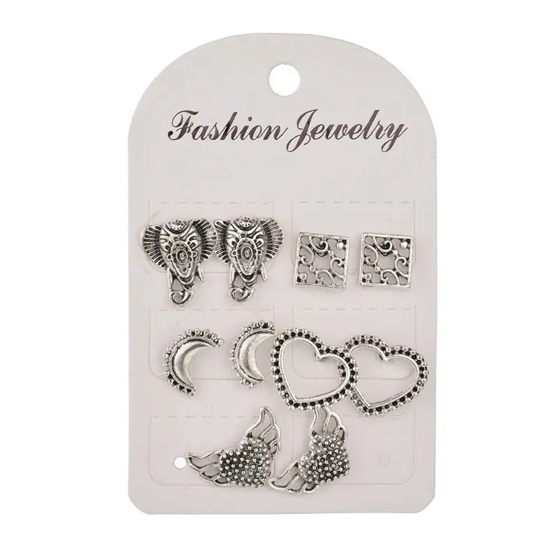 Animal Elephant Moon Flower Crystal Heart Stud Earrings Simulated Pearl Earrings Set for Women Brincos Bijoux Gift Accessories
Animal Elephant Moon Flower Crystal Heart Stud Earrings Simulated Pearl Earrings Set for Women Brincos Bijoux Gift Accessories