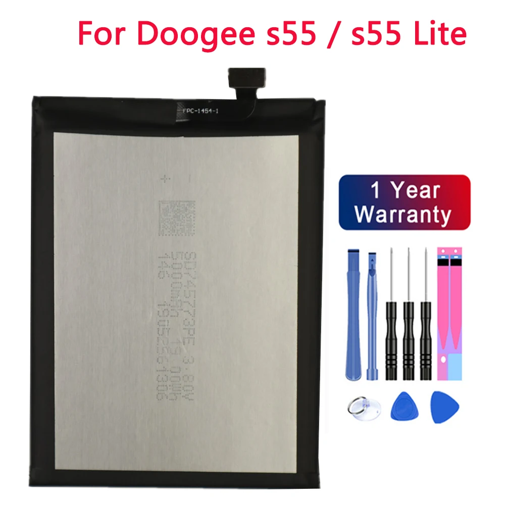 Новый оригинальный аккумулятор 5500 мАч Для Doogee S55 / Lite s55Lite Bateria + Бесплатные