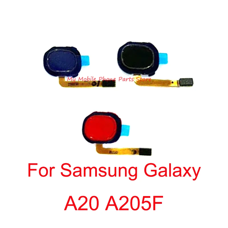 Фото Для Samsung Galaxy A20 A205 A205F сенсорный идентификатор отпечатков пальцев Датчик возврат