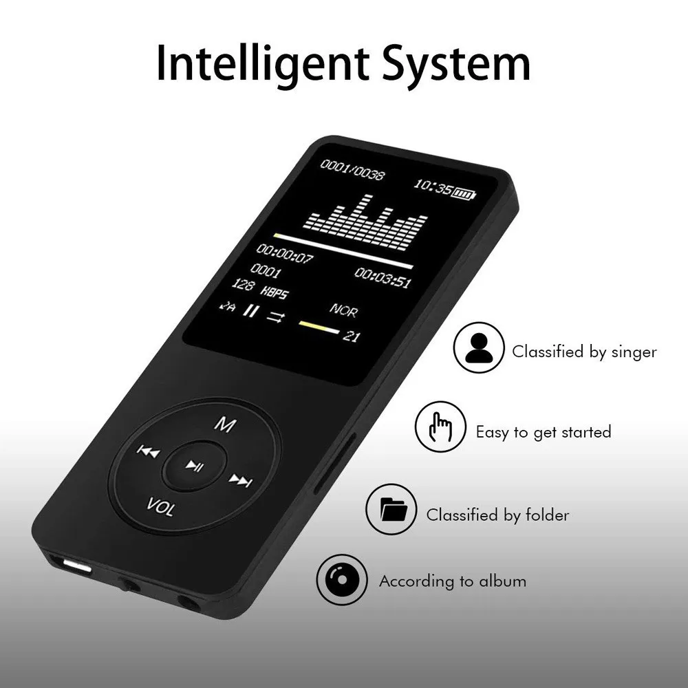 2018 Fashion Hot Portable MP3 Player LCD Screen FM Radio Video Games Movie with Mic USB2.0 high-speed for TF card stereo radio |