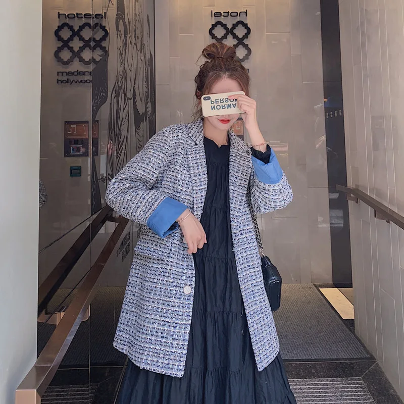 Photo Shoot Coat Small Fragrant Ventilation Network Red Cell Pattern Loose-Fit Casual Mid-length Suit Jacket Women's
Photo Shoot Coat Small Fragrant Ventilation Network Red Cell Pattern Loose-Fit Casual Mid-length Suit Jacket Women's
