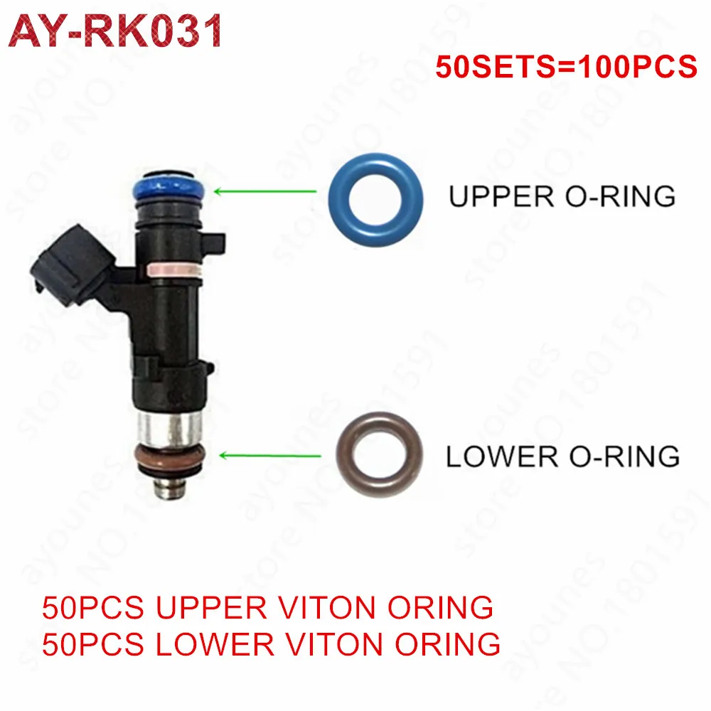 50Sets Fuel Injector Repair Kits Rubber Oring Seals For Nissan Altima Roque Sentra 2.5L Parts 16600-JA00B 0280158130 (AY-RK031)
50Sets Fuel Injector Repair Kits Rubber Oring Seals For Nissan Altima Roque Sentra 2.5L Parts 16600-JA00B 0280158130 (AY-RK031)