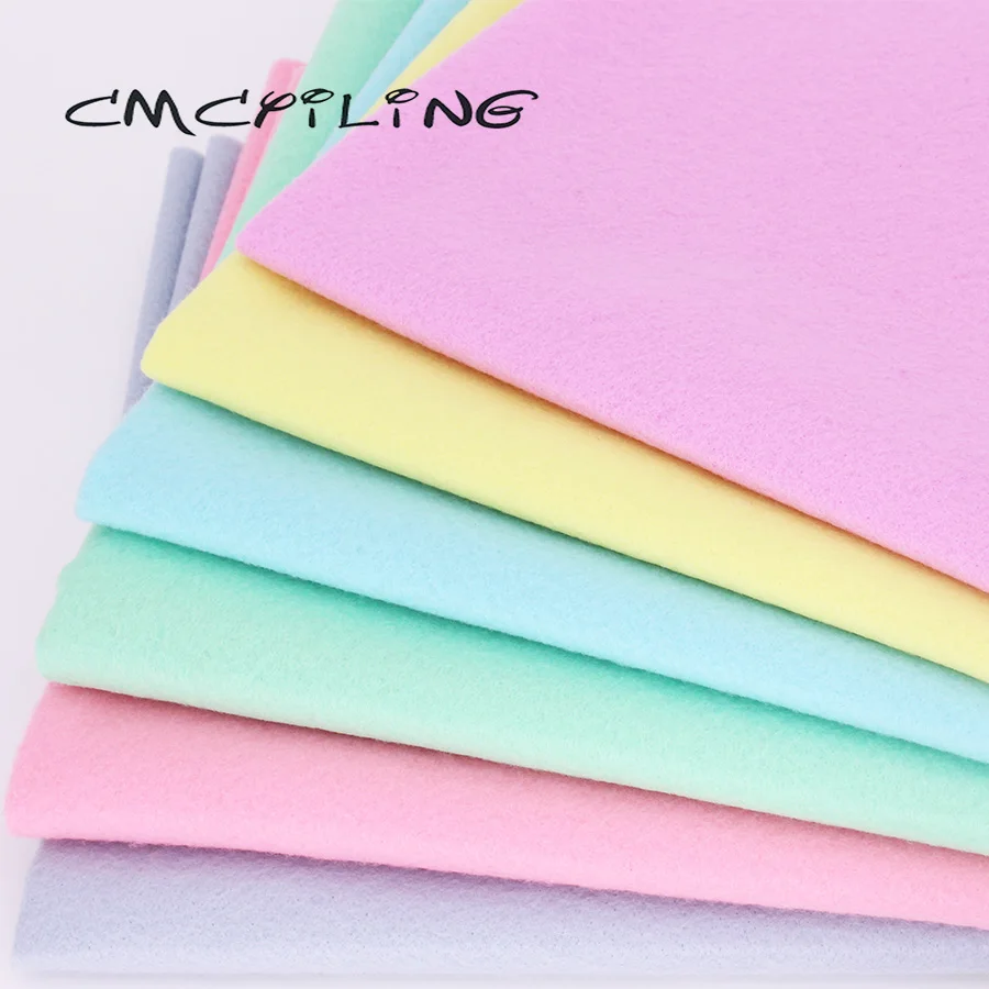 CMCYILING 6 Pcs/Lot Patchwork Soft Felt Fabric For Needlework DIY Sewing Dolls Crafts 1.2 MM Thickness Polyester Cloth 45*55CM
CMCYILING 6 Pcs/Lot Patchwork Soft Felt Fabric For Needlework DIY Sewing Dolls Crafts 1.2 MM Thickness Polyester Cloth 45*55CM