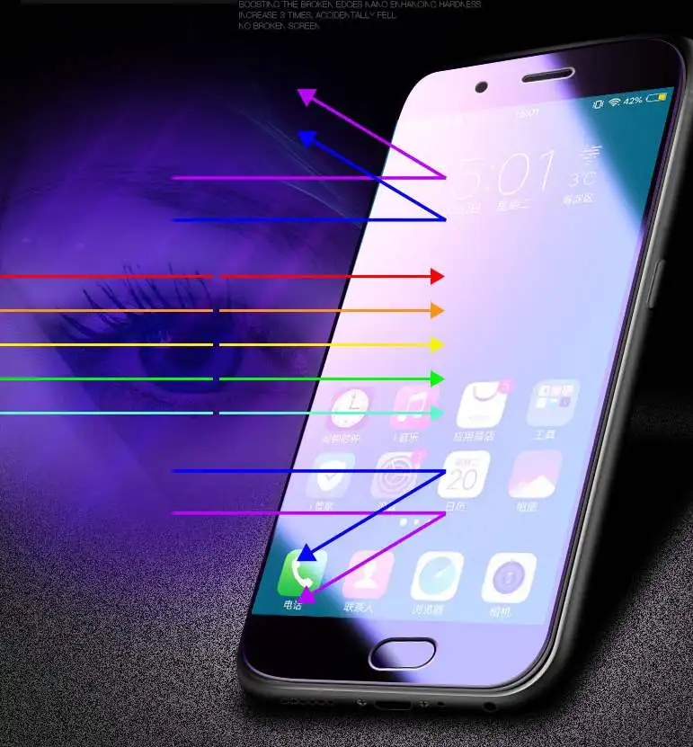 Anti-blue Purple Light Full Cover Tempered Glass For OPPO R11 R11s F3 Plus R15 R17 Pro R15x R19 Screen Protector Protective Film
Anti-blue Purple Light Full Cover Tempered Glass For OPPO R11 R11s F3 Plus R15 R17 Pro R15x R19 Screen Protector Protective Film