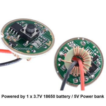 22mm Driver circuit board PCB for 3.7V 18650 or 5V USB Mobile Power bank Bicycle light Bike head light DIY parts with indicator
22mm Driver circuit board PCB for 3.7V 18650 or 5V USB Mobile Power bank Bicycle light Bike head light DIY parts with indicator