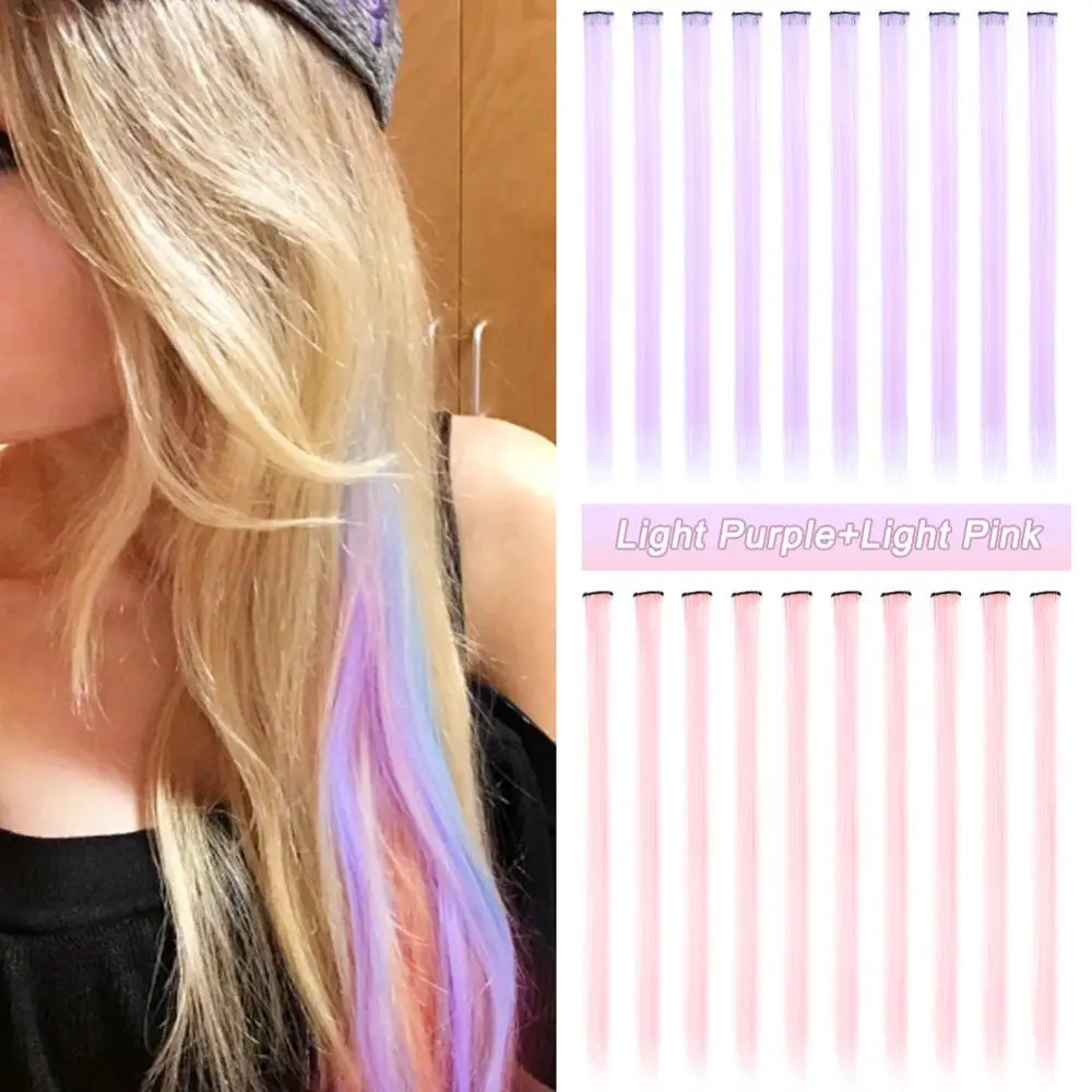 ONYX ONYX Rainbow Colored Long 20" Straight Ombre Synthetic Hair Extensions Pure Clip In One Piece Strips Hairpiece For Women
ONYX ONYX Rainbow Colored Long 20" Straight Ombre Synthetic Hair Extensions Pure Clip In One Piece Strips Hairpiece For Women