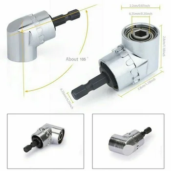 5pcs Screwdriver Chuck Right Angle Drill Extension Adapter Hex Socket Power Tool
5pcs Screwdriver Chuck Right Angle Drill Extension Adapter Hex Socket Power Tool
