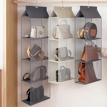 Handbag Purse Storage Bags Shelf Pockets Hanging Dustproof Briefcase Storage Rack Multi-layer Underwear Storage Racks Organizer
Handbag Purse Storage Bags Shelf Pockets Hanging Dustproof Briefcase Storage Rack Multi-layer Underwear Storage Racks Organizer