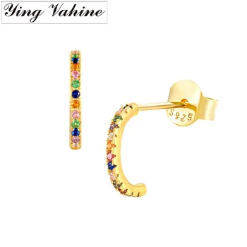 ying Vahine 100% 925 Sterling Silver “C” Shape Stud Earrings for Women
ying Vahine 100% 925 Sterling Silver “C” Shape Stud Earrings for Women