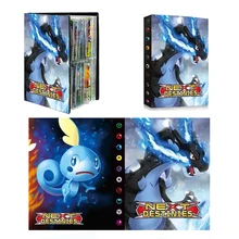 

240Pcs Pokemon Album Book Holder Collections Pokemon Card Holder Cartoon Anime Game Characters Cards Map Book Binder Folder