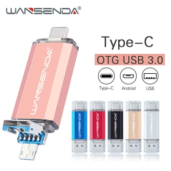Original WANSENDA OTG USB Flash Drive 3 in 1 USB3.0 & Type-C & Micro USB Stick Pen Drive 512GB 256GB 128GB 64GB 32GB Pendrives
Original WANSENDA OTG USB Flash Drive 3 in 1 USB3.0 & Type-C & Micro USB Stick Pen Drive 512GB 256GB 128GB 64GB 32GB Pendrives