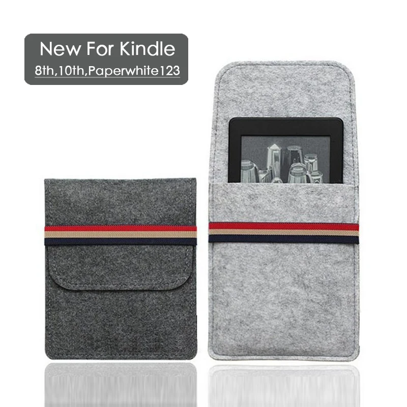 For 2018 Kindle 10 th Generation Case Felt Cover For Amazon Paperwhite 1/2/3 Bag For Kindle 8th 6 inch Ebook pouch Tablet sleeve
For 2018 Kindle 10 th Generation Case Felt Cover For Amazon Paperwhite 1/2/3 Bag For Kindle 8th 6 inch Ebook pouch Tablet sleeve
