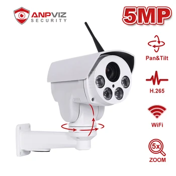 Anpviz 5MP PTZ WIFI Bullet Camera 5X Zoom Support Two way Audio IP66 Built in SD Card Slot Security Wireless camera Onvif H.265
Anpviz 5MP PTZ WIFI Bullet Camera 5X Zoom Support Two way Audio IP66 Built in SD Card Slot Security Wireless camera Onvif H.265
