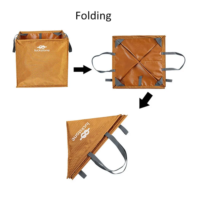 2020 cube rock climbing bag foldable rope storage