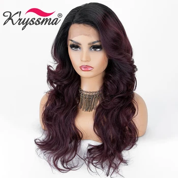 Kryssma Synthetic Lace Front Wig Dark Brown Wig Long Wavy Synthetic Wigs Ombre Purple Wig Mixed Black Cosplay Wigs For Halloween
Kryssma Synthetic Lace Front Wig Dark Brown Wig Long Wavy Synthetic Wigs Ombre Purple Wig Mixed Black Cosplay Wigs For Halloween