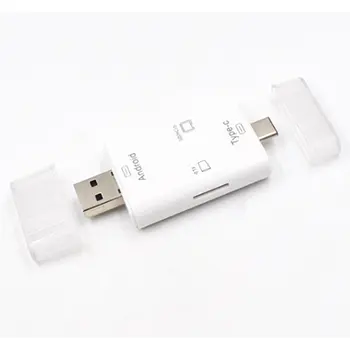 Portable Multifunctional 4 In 1 Card Reader USB 2.0 Secure Digital Memory Card Type-C OTG Card Reader
Portable Multifunctional 4 In 1 Card Reader USB 2.0 Secure Digital Memory Card Type-C OTG Card Reader